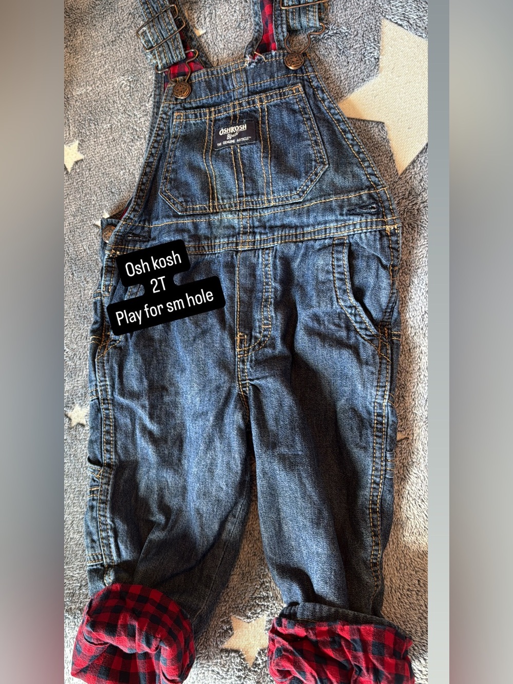 OshKosh B'gosh Classic Denim Overalls - Dark Blue